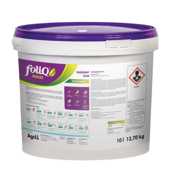 Ingrasamant foliar  Foliq Maize, 10 litri, Agrii