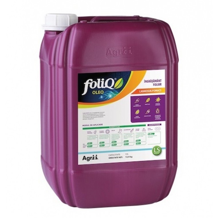 Ingrasamant foliar Foliq Oleo, 10 litri, Agrii