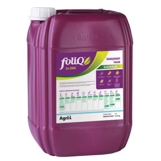 Ingrasamant Foliq Zinc, 10 litri - Agrii